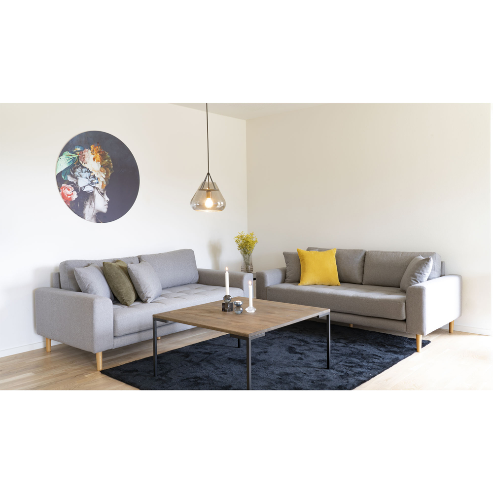 House Nordic - Lido 2 személyes kanapé, Világosszürke