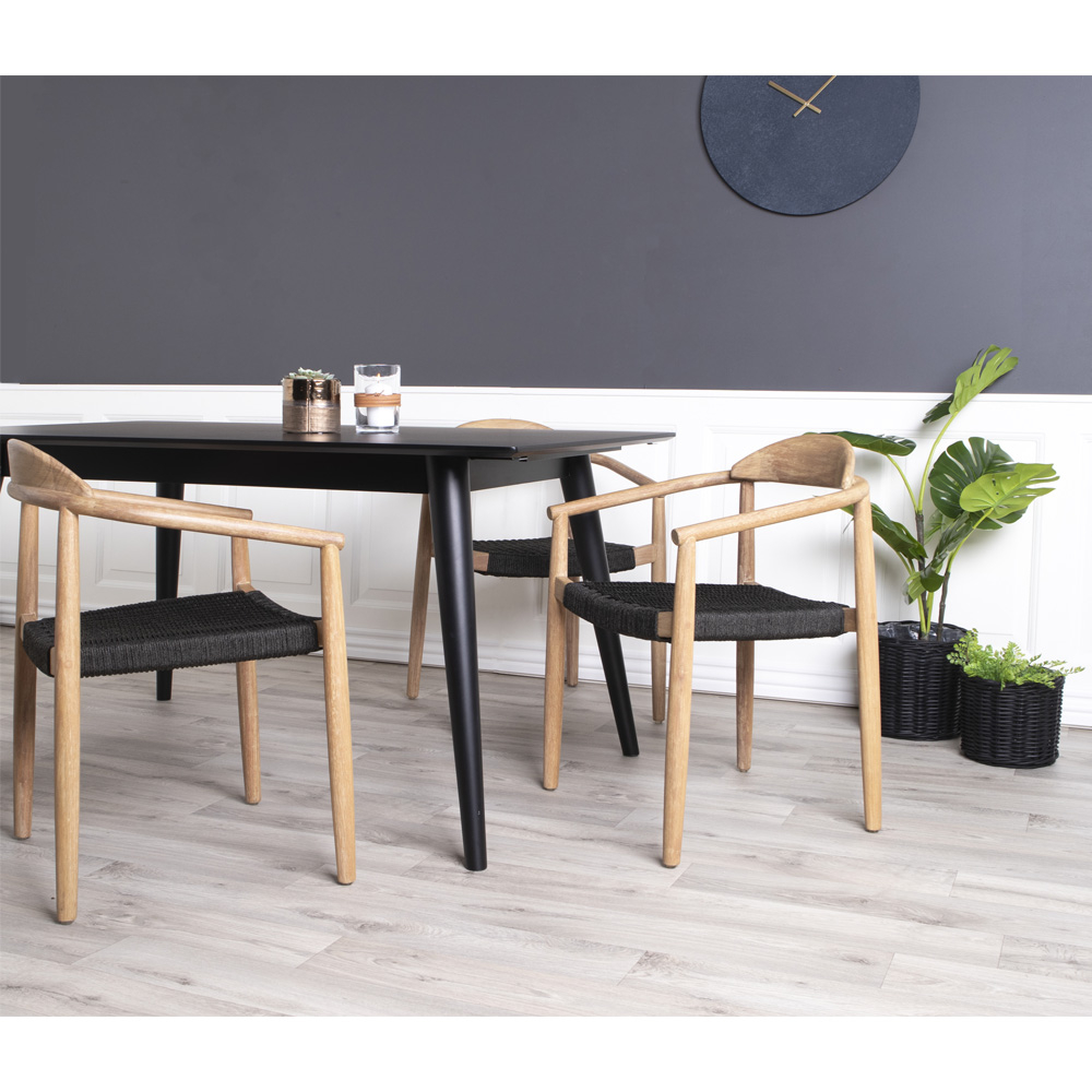 House Nordic - Copenhagen Hosszabbítható Étkezőasztal, 150/230 cm, fekete