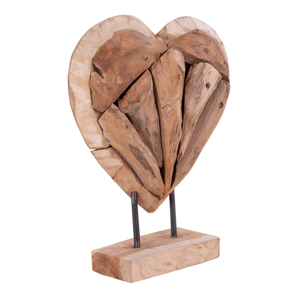House Nordic - Almada szív alakú fa dekoráció
