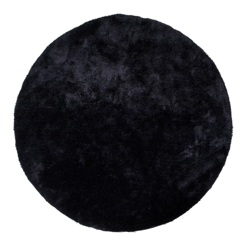 House Nordic - Florida Kerek Szőnyeg, Fekete, Ø120 cm