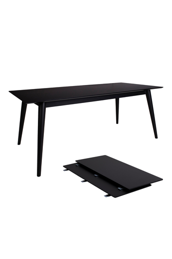House Nordic - Copenhagen Hosszabbítható Étkezőasztal, 195/285 cm, fekete