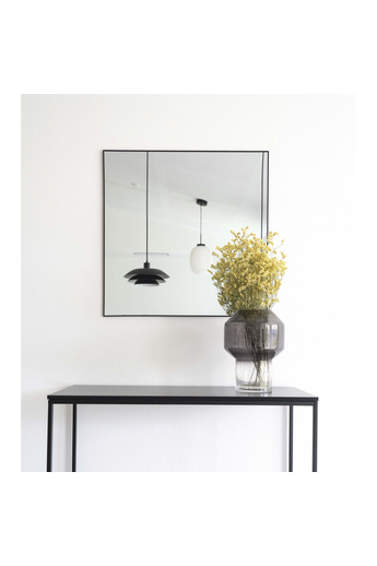 House Nordic - Jersey Tükör, fekete 60x60 cm