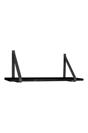 House Nordic - Forno Fali Polc, fekete 120x20 cm