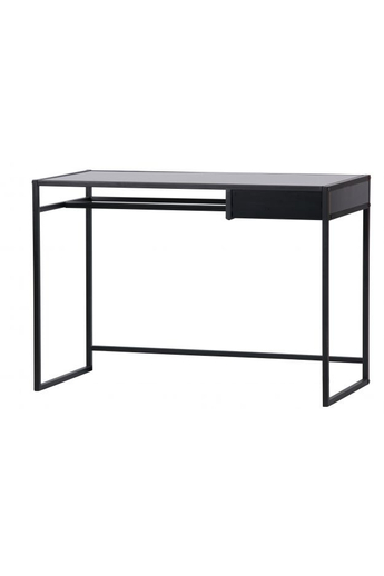WOOOD - Teun íróasztal, fiókkal, fekete