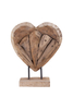 House Nordic - Almada szív alakú fa dekoráció